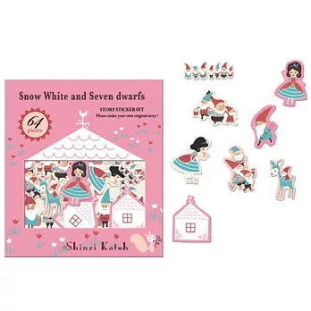 《Shinzi Katoh 加藤真治》白雪公主散裝貼紙64枚