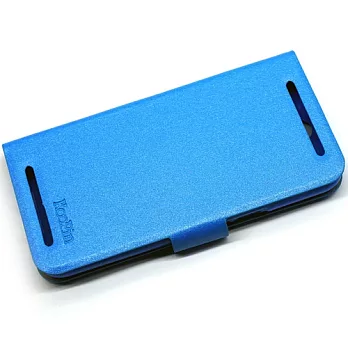 KooPin HTC Butterfly 2 /蝴蝶2 /B810x 璀璨星光系列 立架式側掀皮套水漾藍