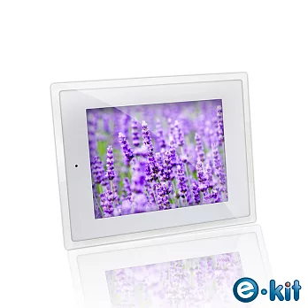 逸奇e-Kit10.2吋經典透白數位相框電子相冊 DF-F025-TW (白色透明框款)白色+透明框