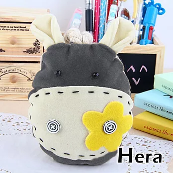 【Hera】赫拉 韓版手工小驢抽拉式鑰匙包/扣(四色任選)灰小驢