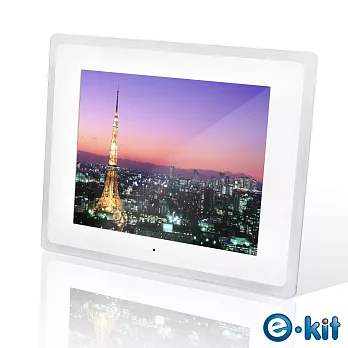 逸奇e-Kit12吋璀璨透明數位相框電子相冊 DF-F026-TW (白色透明框)白色+透明框