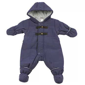 【愛的世界】Marese 小雪人舖棉雪衣衣連褲/1歲-台灣製-80深藍色