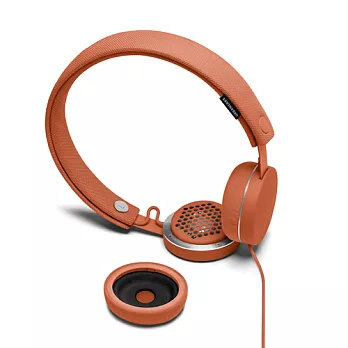 Urbanears 瑞典設計 Humlan 系列耳罩式耳機 ~ 羽翼白 ~ 分離式可洗耳帶花揪橘