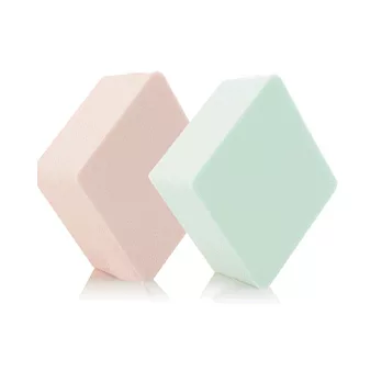 Emily 愛美麗 乾濕兩用菱形海綿粉撲2入（粉底BB霜必備）