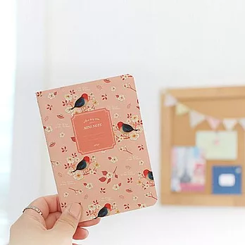 柳林風聲迷你筆記本-甜杏粉