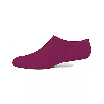 【 PuloG 】純棉細針隱形裸襪-M-紫紅