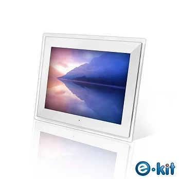 逸奇e-Kit13.9吋璀璨透明數位相框電子相冊 DF-F027-TW (白色有邊框款)白色+透明框