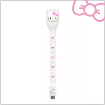 Hello Kitty 行動OTG USB 傳輸線-甜心白 (KT-OTG01P1)