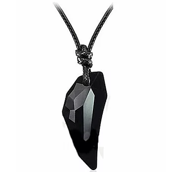 A+ accessories 王者至尊-霸氣登場狼牙造型水晶項鍊 (王者黑)
