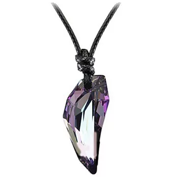 A+ accessories 王者至尊-霸氣登場狼牙造型水晶項鍊 (紫光色)