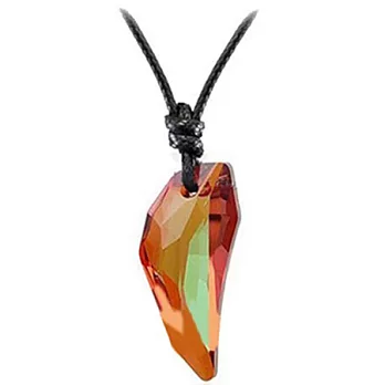 A+ accessories 王者至尊-霸氣登場狼牙造型水晶項鍊 (紅銅色)