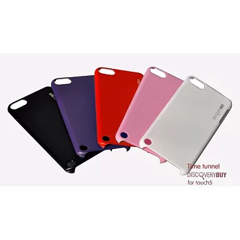 DiscoveryBuy iPod touch5 金屬髮絲紋超薄殼 紅