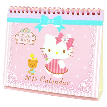 《Sanrio》HELLO KITTY 2015可立式雙面桌曆