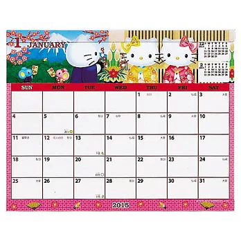 《Sanrio》HELLO KITTY 2015桌上型月曆