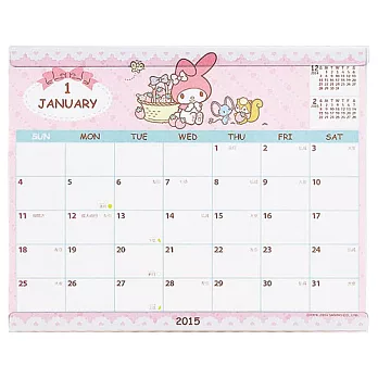 《Sanrio》美樂蒂 2015桌上型月曆