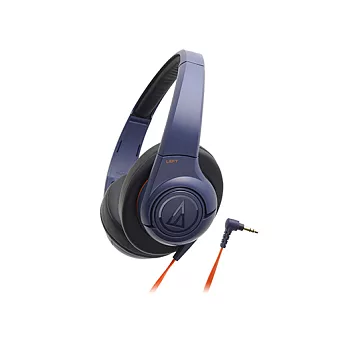 Audio technica ATH-AX3 (NV) 籃紫色 SONIC FUEL 重低音頭戴式耳機