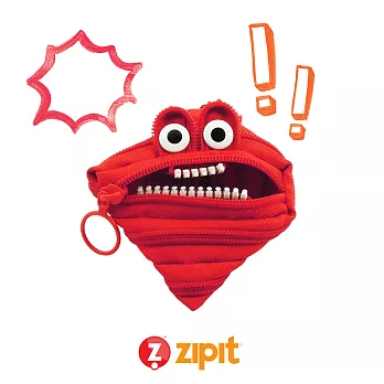 Zipit 怪獸拉鍊包(小)-紅