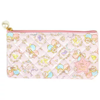 《Sanrio》雙星仙子菱格壓紋系列筆袋