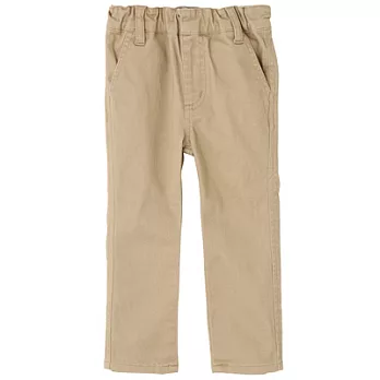 [MUJI 無印良品]幼兒有機棉混綾織彈性直筒長褲100米色