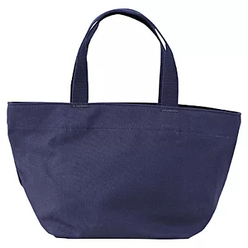 [MUJI 無印良品]棉質附拉鍊手提包/小藍色藍色
