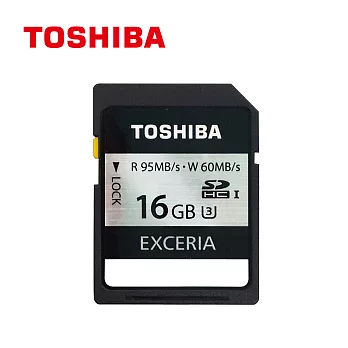 TOSHIBA東芝 16GB EXCERIA U3 SDHC UHS-1 速炫銀記憶卡銀色