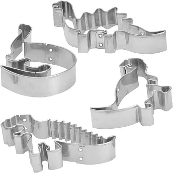 《LetsMake》不鏽鋼餅乾模4入(恐龍)