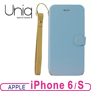 Uniq Lolita iPhone 6皮套(附手腕繩)-粉藍