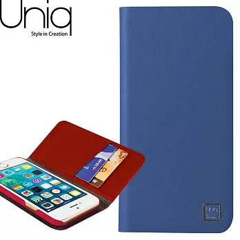 Uniq 樂事系列 iPhone 6真皮皮套-藍