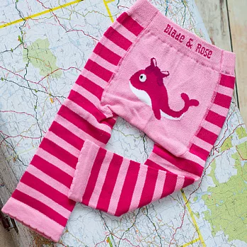 英國Blade ＆ Rose 粉鯨魚內搭褲0-6M粉鯨魚