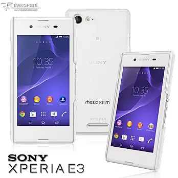 Metal-Slim SONY Xperia E3專用新型透明保護殼透明