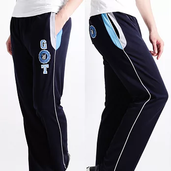 【遊遍天下】MIT男款抗UV吸排休閒運動長褲(P118)L丈青