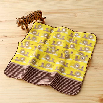 【taoru】町娘 ‧ 假日動物園｜獅子 - 日本毛巾 25x25cm (仕女手巾、童巾) - 吼～我就是萬獸之王