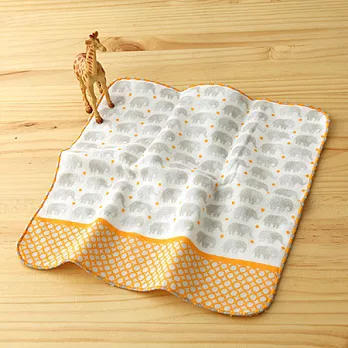 【taoru】町娘 ‧ 假日動物園｜大象 - 日本毛巾 25x25cm (仕女手巾、童巾) - ♪大象～大象～你的鼻子怎麼那麼長～