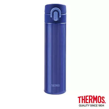 【THERMOS膳魔師】超輕量不銹鋼保溫瓶 0.4L藍(JNI-400-BL)BL(藍色)