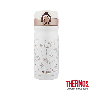 【THERMOS 膳魔師】Kitty 不鏽鋼真空保溫瓶0.35L(JMY-351KT-VAN)Hello Kitt