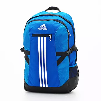 ADIDAS 輕量光感雙層次大型後背包藍色