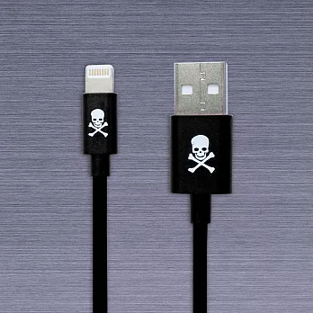UniOne iPhone 6 Lightning USB Cable傳輸線 骷髏頭