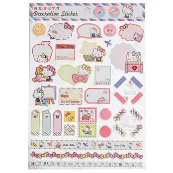 《Sanrio》HELLO KITTY談心郵件系列留言裝飾貼紙