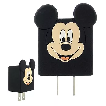 【Disney】可愛造型充電轉接插頭 USB充電器-米奇/米妮米奇