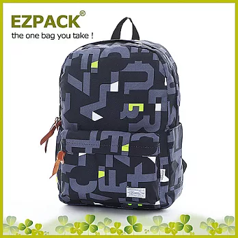 EZPACK 校園花漾後背包EZ7208瘋狂字母