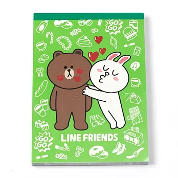 《SHOWA NOTE》LINE附貼紙便條本(熊大&兔兔)
