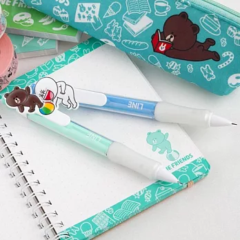 《SHOWA NOTE》LINE造型自動鉛筆(熊大綠)