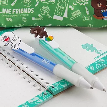 《SHOWA NOTE》LINE造型原子筆(熊大綠)