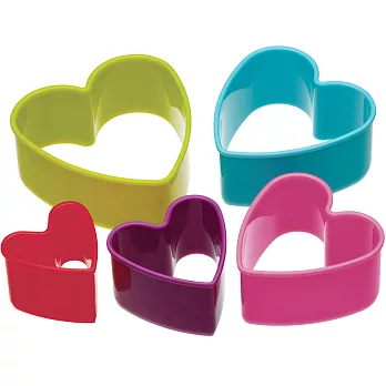 《Colour》餅乾壓模5件組(愛心)