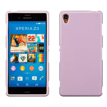 【BIEN】SONY Xperia Z3 亮麗全彩軟質保護殼 (紫)