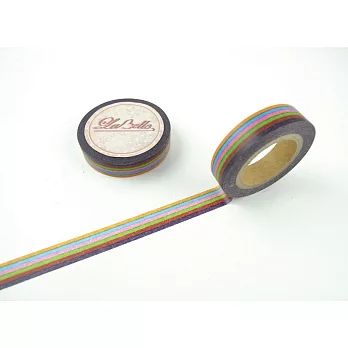 【i-Tape】MIT和紙膠帶.LaBelle系列-七彩條紋