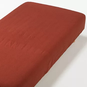[MUJI 無印良品]水洗棉法蘭絨床包/Q/橘色