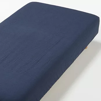 [MUJI 無印良品]水洗棉法蘭絨床包/D/深藍色