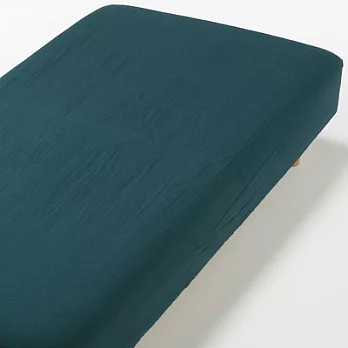 [MUJI 無印良品]水洗棉法蘭絨床包/SD/綠色