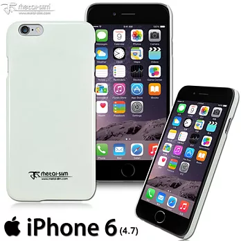 【Metal-Slim】 Apple iPhone 6(4.7)新型保護殼UV白